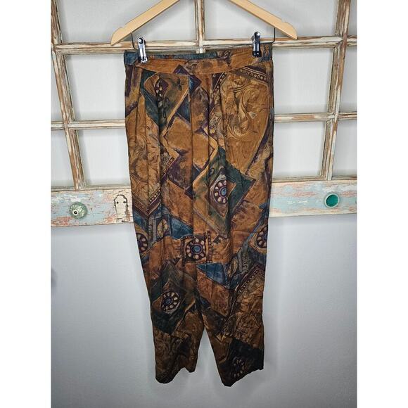 Vintage Synari Abstract Pants Ladies size Medium - Picture 2 of 8